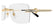 CARTIER CT0578 003 - Gold Rectangle Eyeglasses for Men