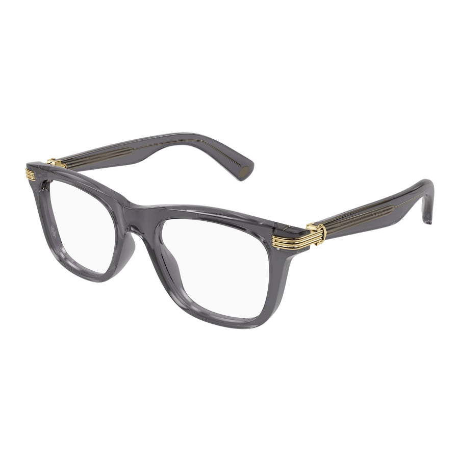 CARTIER CT0558 008 - Grey Wayfarer Eyeglasses for Men