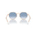 RAY BAN 3565 92023F - Gold Round Sunglasses for Men