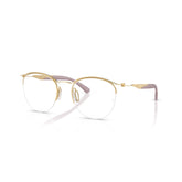 RAY BAN 7553 3218 - Gold Round Eyeglasses for Men