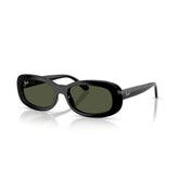RAY BAN 2221 901/31 - Black Rectangle Sunglasses for Women