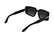CALVIN KLEIN 25533S 001 - Black Rectangle Sunglasses for Women