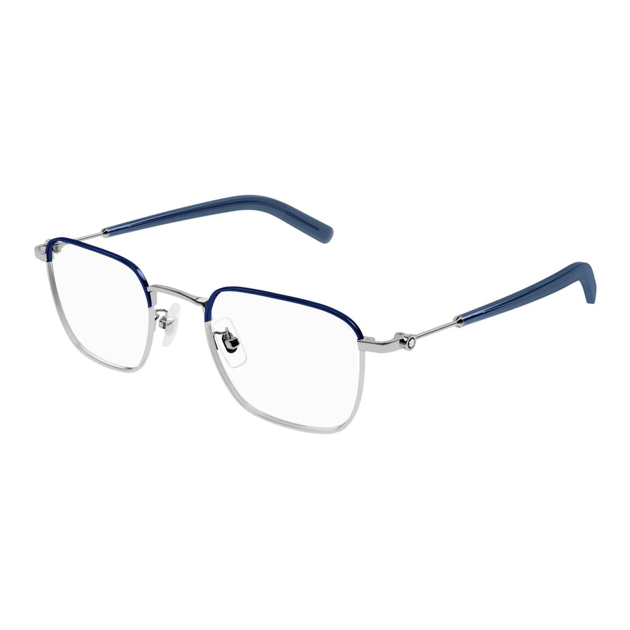 MONT BLANC 389 004 - Silver Square Eyeglasses for Men