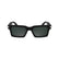 CALVIN KLEIN 25503S 001 - Black Rectangle Sunglasses for Men