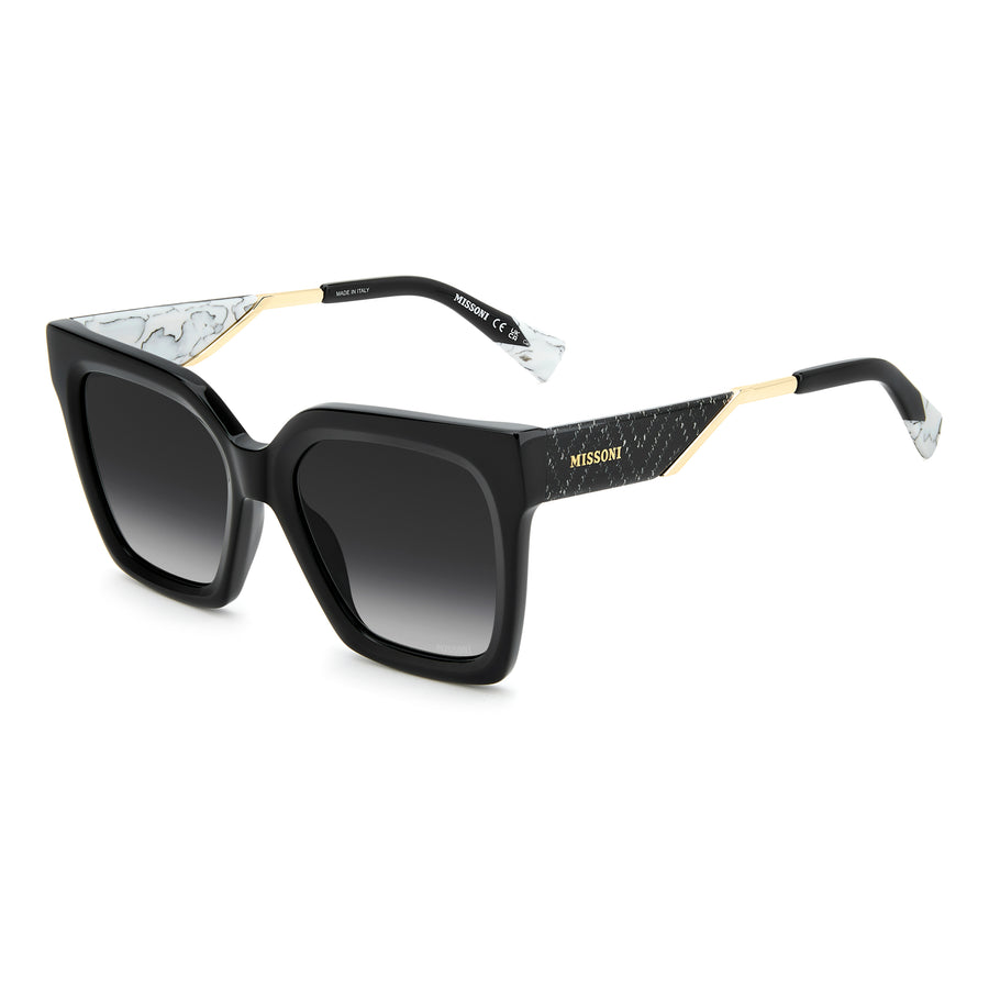 MISSONI MIS 0264/G/S 807 - Black Square Sunglasses for Women