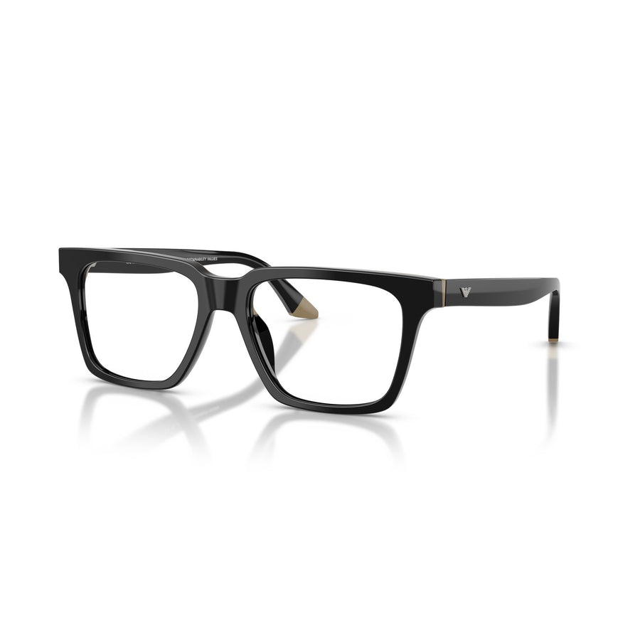 EMPORIO ARMANI 3272U 6313 - Black Square Eyeglasses for Men