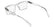 CALVIN KLEIN JEANS 26612 971 - Transparent Rectangle Eyeglasses for Men
