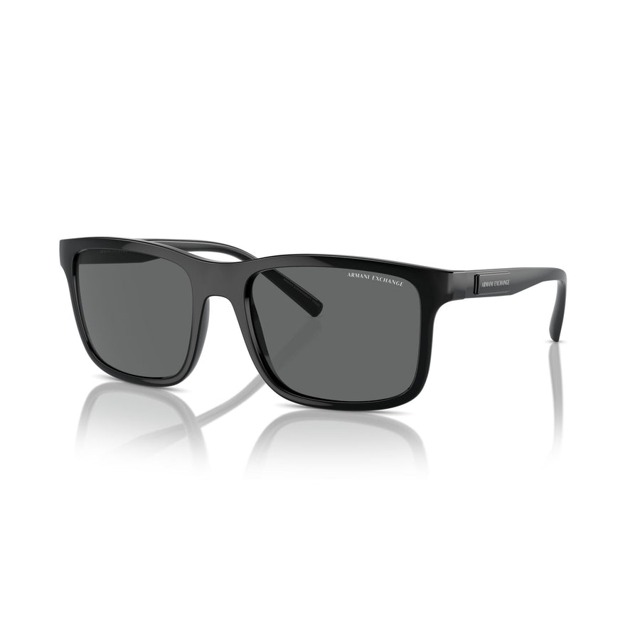 ARMANI EXCHANGE 4145S 815887 - Black Rectangle Sunglasses for Men