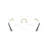 VERSACE 1305 1002 - Gold Oval Eyeglasses for Women