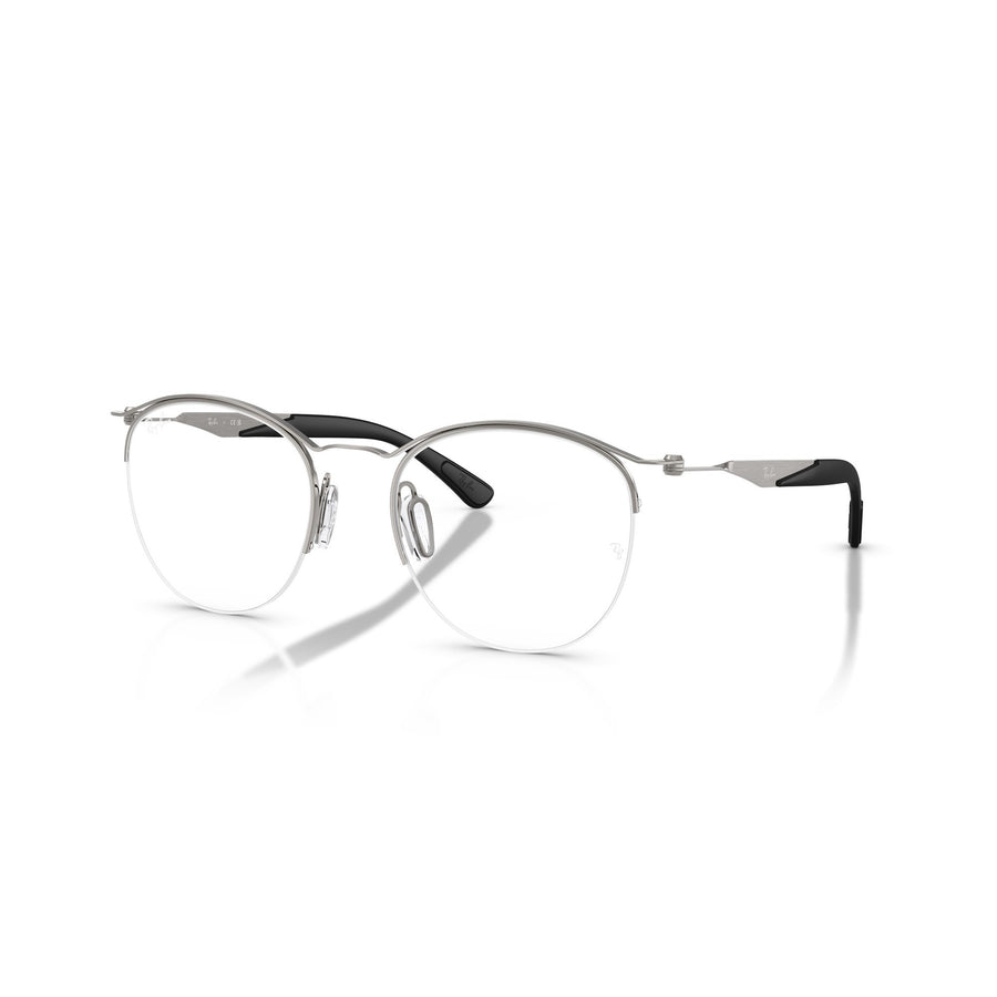 RAY BAN 7553 3214 -  Gunmetal Round Eyeglasses for Men