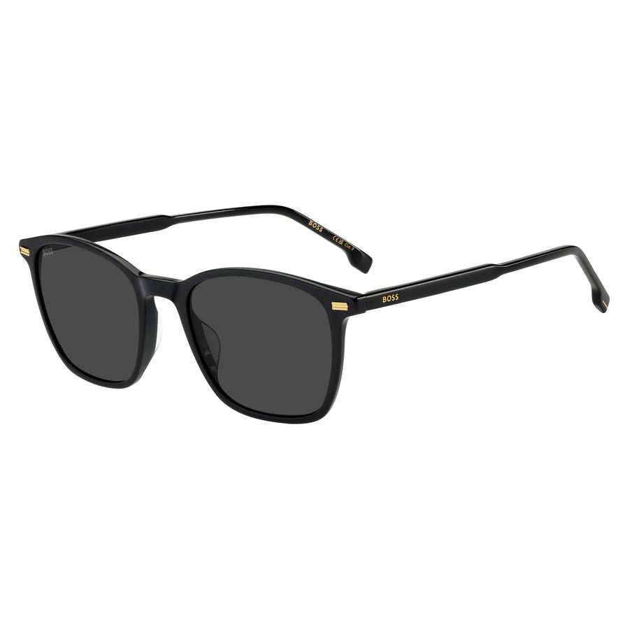 HUGO BOSS BOSS 1880/G/S 807 - Black Round Sunglasses for Men