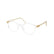 MIU MIU 02WV 15Z1O1 - Transparent Round Eyeglasses for Women