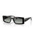 VOGUE 5674S W44/11 - Black Rectangle Sunglasses for Women