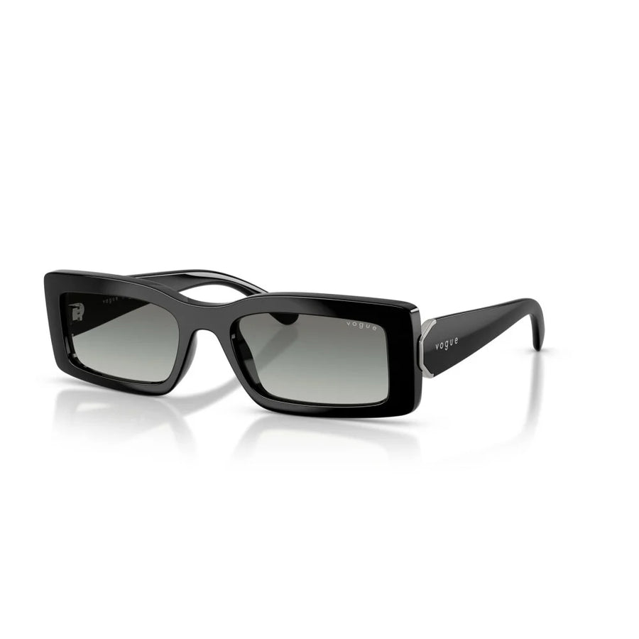 VOGUE 5674S W44/11 - Black Rectangle Sunglasses for Women