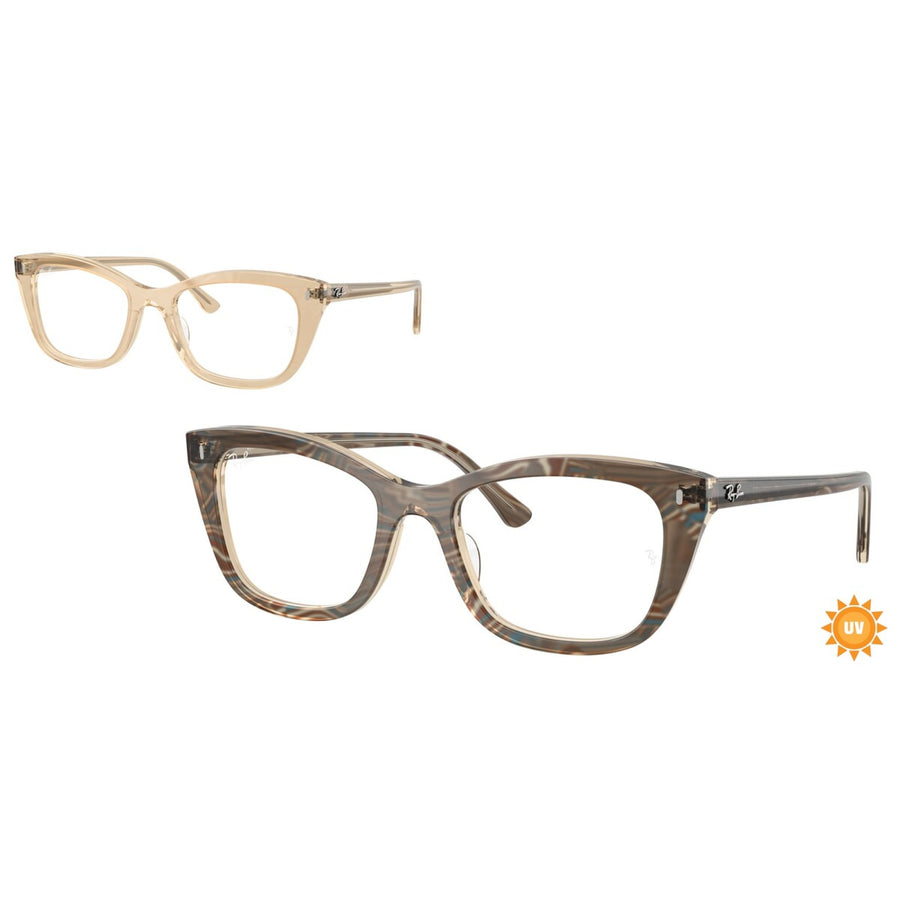 RAY BAN 5433 8292 - Brown / Torto Cateye Eyeglasses for Women