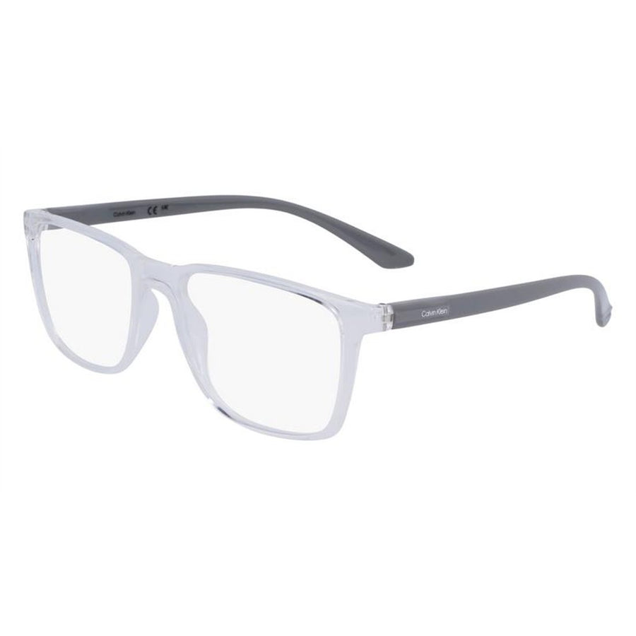 CALVIN KLEIN 19573 970 - Transparent Rectangle Eyeglasses for Men