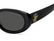 TOMMY HILFIGER TH 2344/S 807 - Black Oval Sunglasses for Women