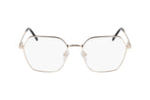 DKNY 1033N 717 - Gold Geometric Eyeglasses for Women