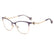 CAROLINA HERRERA HER 0398 BSU - Gold Cateye Eyeglasses for Women