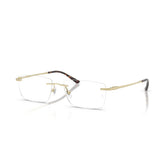 RAY BAN 8781D 1251 - Gold Rectangle Eyeglasses for Men