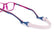 NANO POWER-UP & CLIP 3081448SC - Rose Square Eyeglasses for Kids
