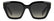 MISSONI MIS 0267/S 807 - Black Square Sunglasses for Women