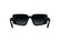 CALVIN KLEIN 25533S 001 - Black Rectangle Sunglasses for Women