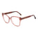 CAROLINA HERRERA HER 0368 35J - Pink Square Eyeglasses for Women