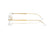 RAY BAN 3767V 2500 - Gold Oval Eyeglasses for Men