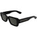 CALVIN KLEIN 25538S 001 - Black Rectangle Sunglasses for Men