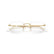 RAY BAN 3768V 2500 - Gold Rectangle Eyeglasses for Men