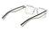 CALVIN KLEIN JEANS 25302 971 - Transparent Rectangle Eyeglasses for Kids