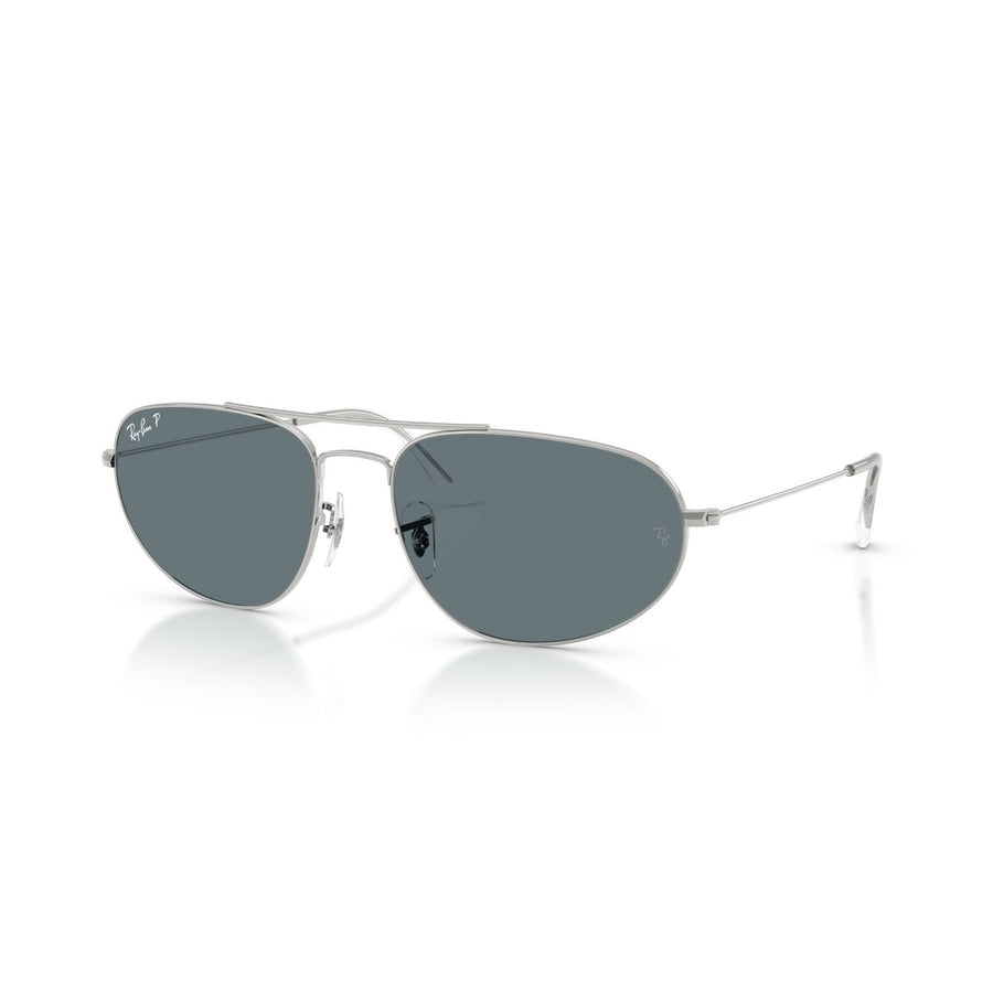 RAY BAN 3945 003/3R - Silver Aviator Sunglasses for Men