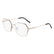 DKNY 1033N 717 - Gold Geometric Eyeglasses for Women