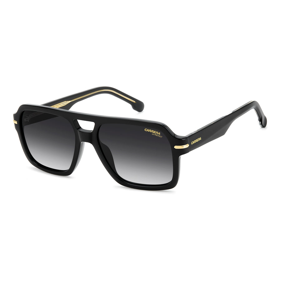 CARRERA CARRERA 377/S 807 - Black Rectangle Sunglasses for Men