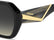 MISSONI MIS 0268/G/S 807 - Black Square Sunglasses for Women