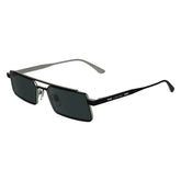 CALVIN KLEIN 24111S 002 - Black Rectangle Sunglasses for Men