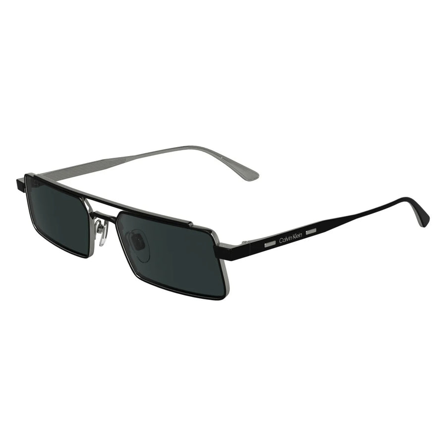 CALVIN KLEIN 24111S 002 - Black Rectangle Sunglasses for Men