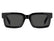 TOMMY HILFIGER TH 2368/S 807 - Black Rectangle Sunglasses for Men