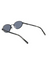 DKNY 118S 001 - Black Oval Sunglasses for Women