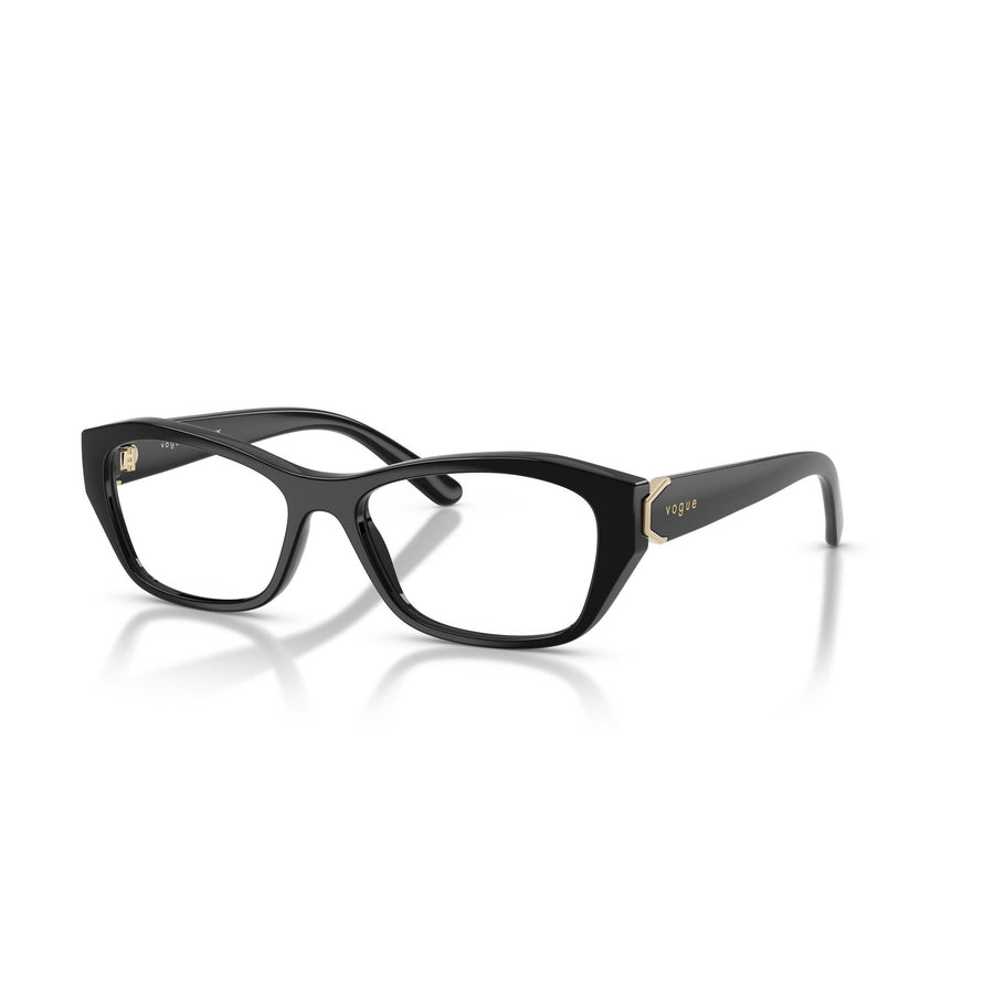 VOGUE 5676 W44 - Black Rectangle Eyeglasses for Women
