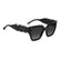 CAROLINA HERRERA HER 0323/S 807 - Black Square Sunglasses for Women