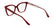 CALVIN KLEIN 24550 MAG-SET+CLIP 605 - Red Cateye Eyeglasses for Women