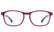 NANO POWER-UP & CLIP 3081448SC - Rose Square Eyeglasses for Kids