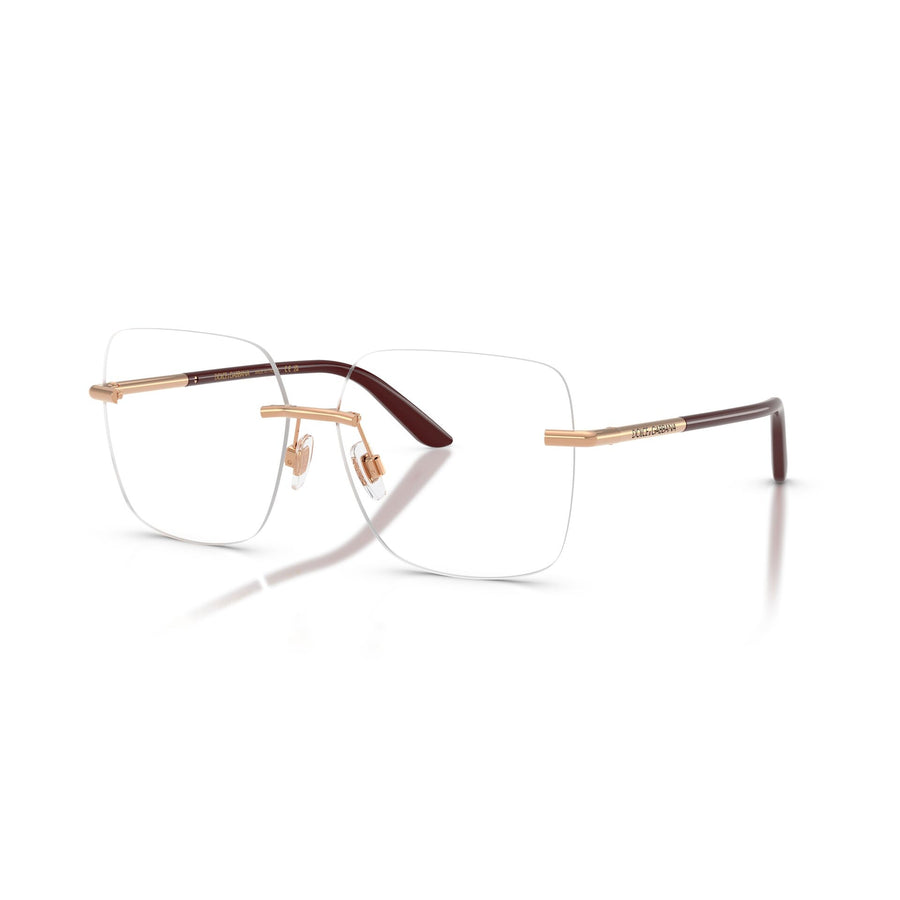 DOLCE & GABBANA 1360 1298 - Gold Square Eyeglasses for Women