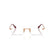 VOGUE 4343 5152 - Gold Oval Eyeglasses for Women