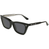 CALVIN KLEIN JEANS 25531 MAG-SET+CLIP 001 - Black Cateye Eyeglasses for Women