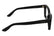CALVIN KLEIN 25543 001 - Black Rectangle Eyeglasses for Women