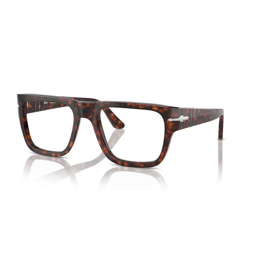 PERSOL 3348V 24 - Brown / Torto Square Eyeglasses for Men