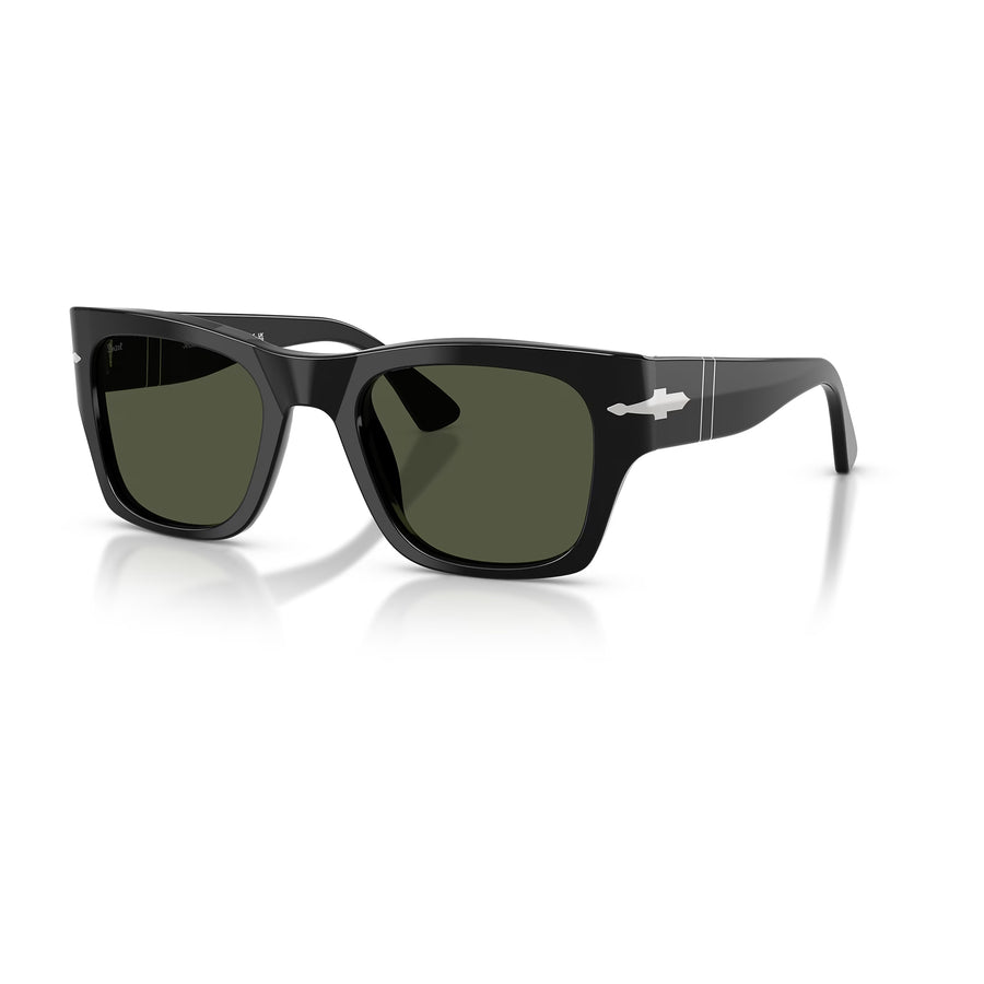 PERSOL 3384S 95/31 - Black Wayfarer Sunglasses for Men